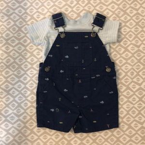 Baby Boy’s Short Overalls